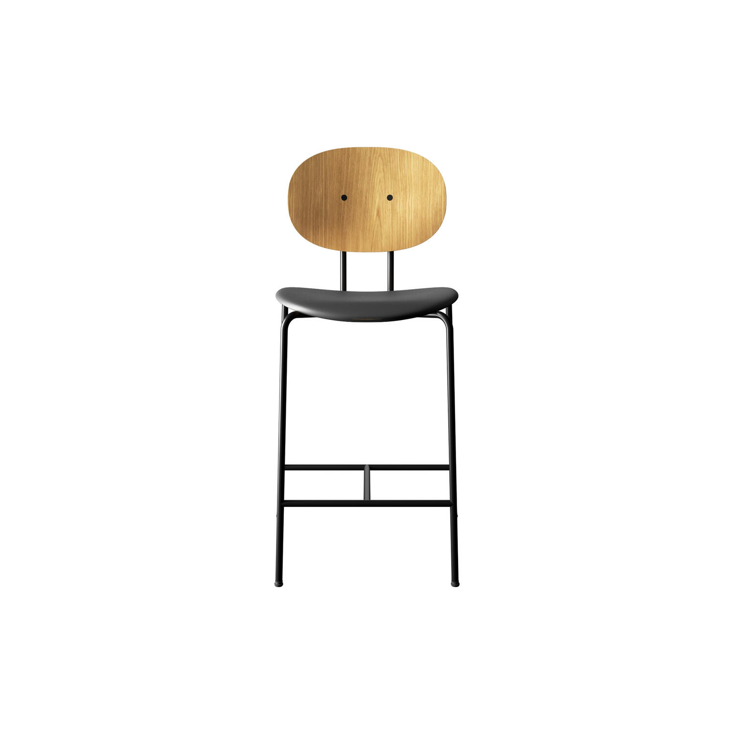 PIET HEIN Counter Chair, olieret eg/Solid Black 509