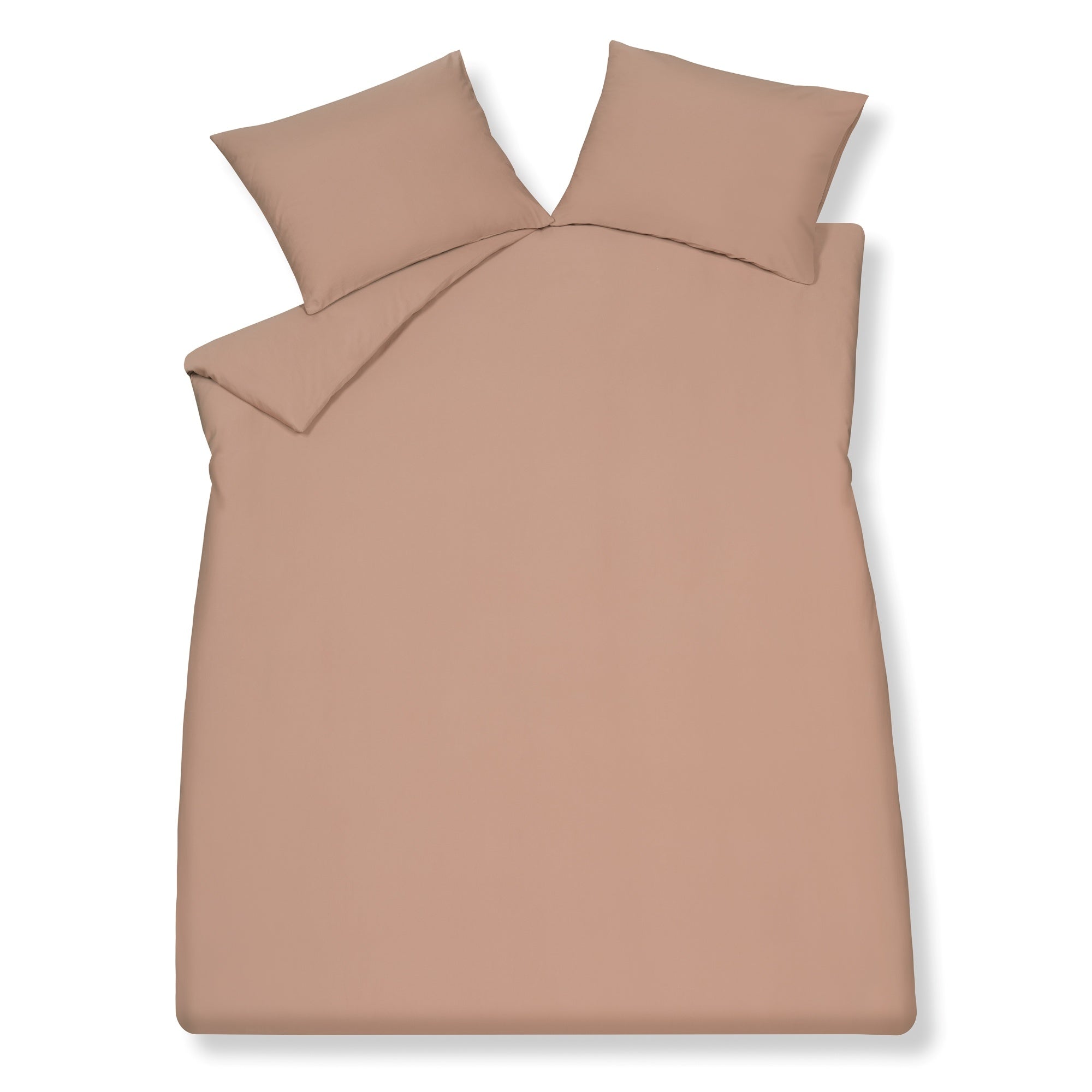 Pure 84 Dekbedovertrek Rose Dawn   200 x 200 220 cm   Bruin   Roze