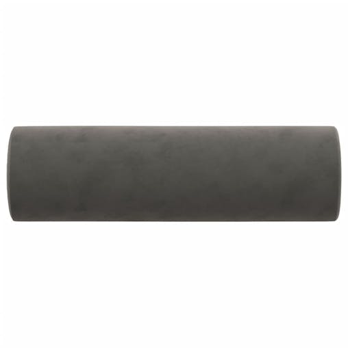 NNEVL Throw Pillows 2 pcs Dark Grey &Oslash;15x50 cm Velvet