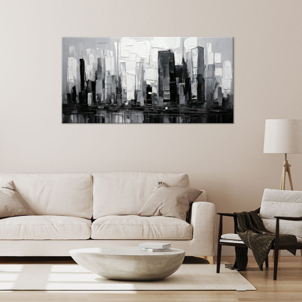 Feeby Obraz do sypialni, Abstrakcja Architektura Wieżowce 80x40