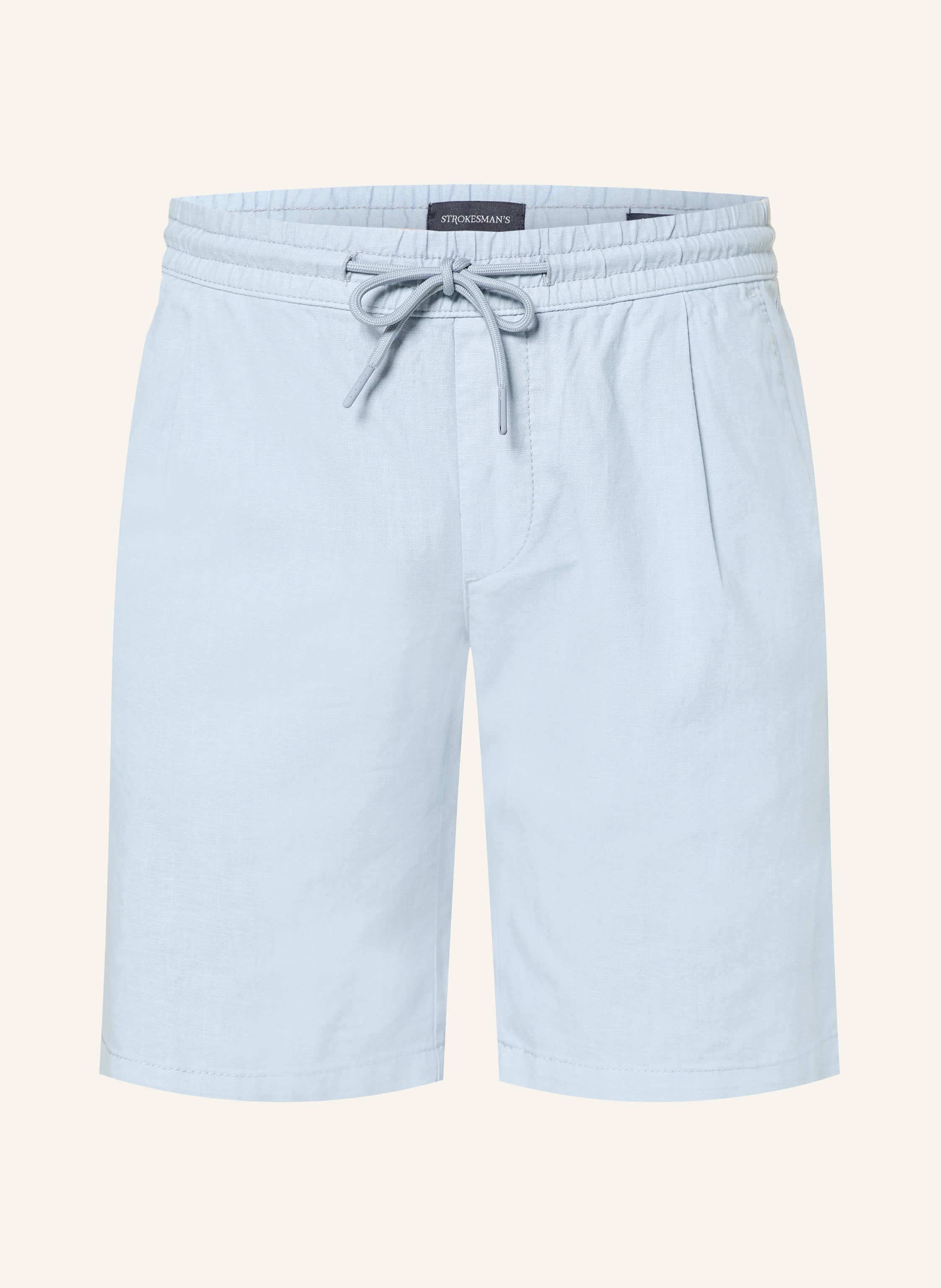 STROKESMAN'S Shorts Regular Fit mit Leinen