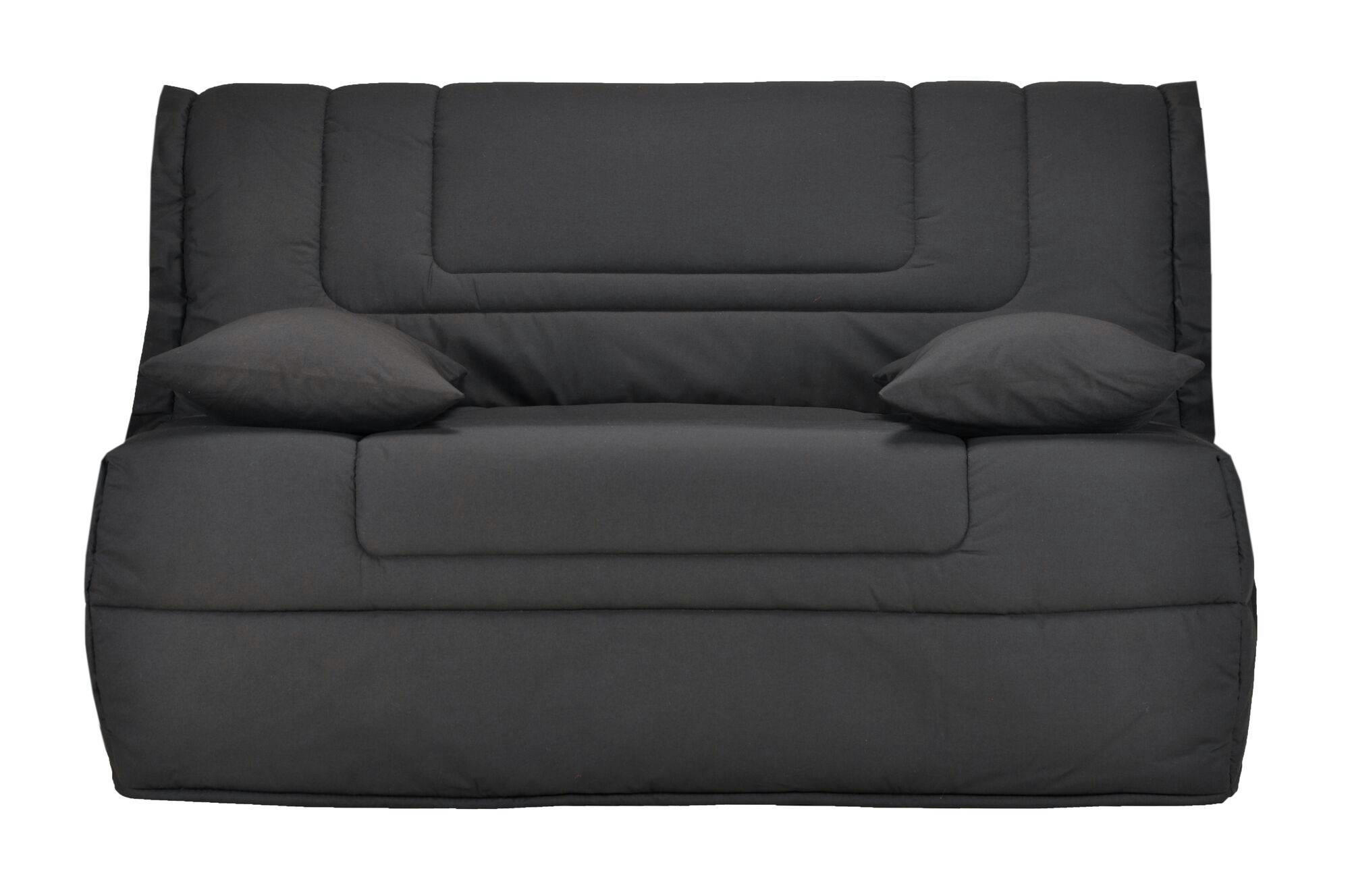 GABRIEL - Banquette BZ avec matelas Bultex anthracite 140 x 190 cm