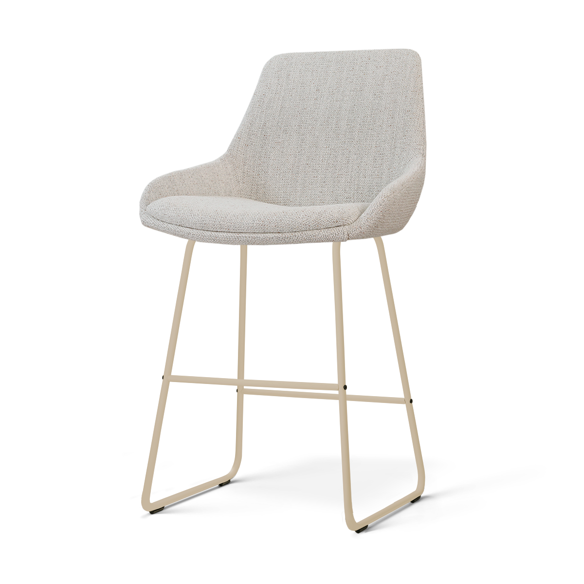 Nolon Nino-Isa barkruk beige gemêleerd - beige onderstel - 65 cm