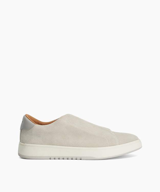 Troys Grey - Troys Lace-less Cupsole Trainers