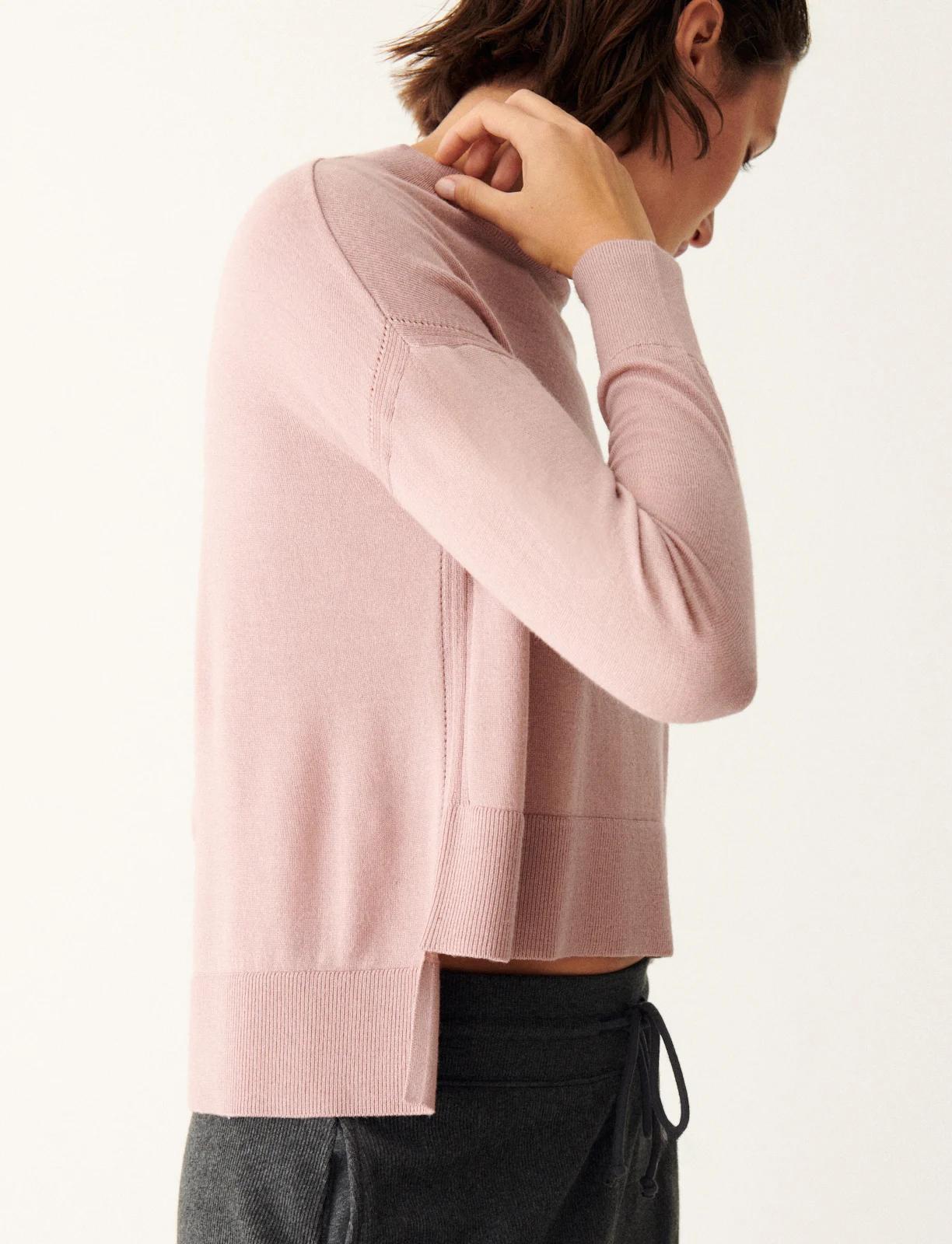 Pull en laine et soie MAILLE LISSE