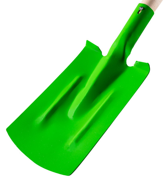 Szpadel prosty, drewniany trzonek, uchwyt T, VERTO 15G017