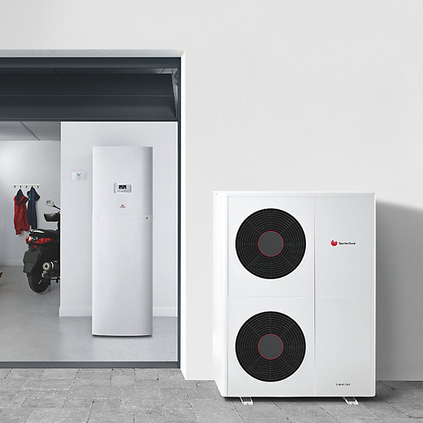 Ensemble PAC Air / Eau Genia Air 12 kW Mono chauffage et ECS 190L   MiPro Sense - SAUNIER DUVAL - SAUAIR12ECSM