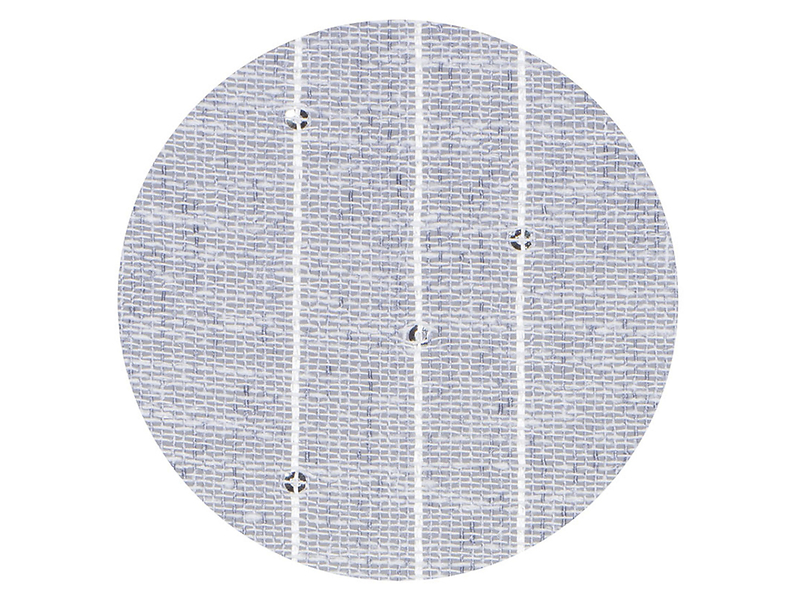 Firana Sequin kółka 140x260 cm szara