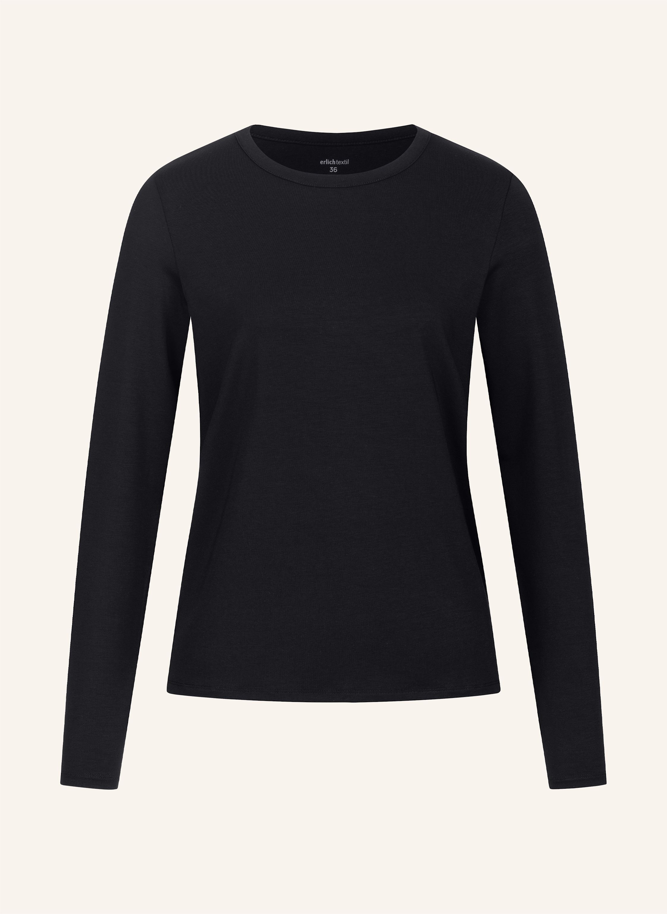 erlich textil Light Touch lockeres Langarmshirt mit Lyocell - seidig weich