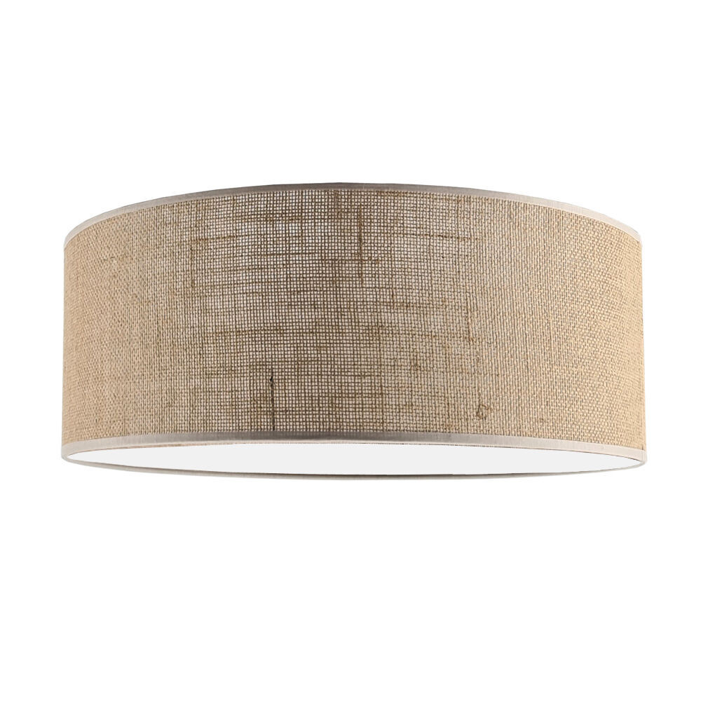 Plafonjutowo-biały okrągły 50cm LAMEGO 1xE27x40W IP20 Shilo