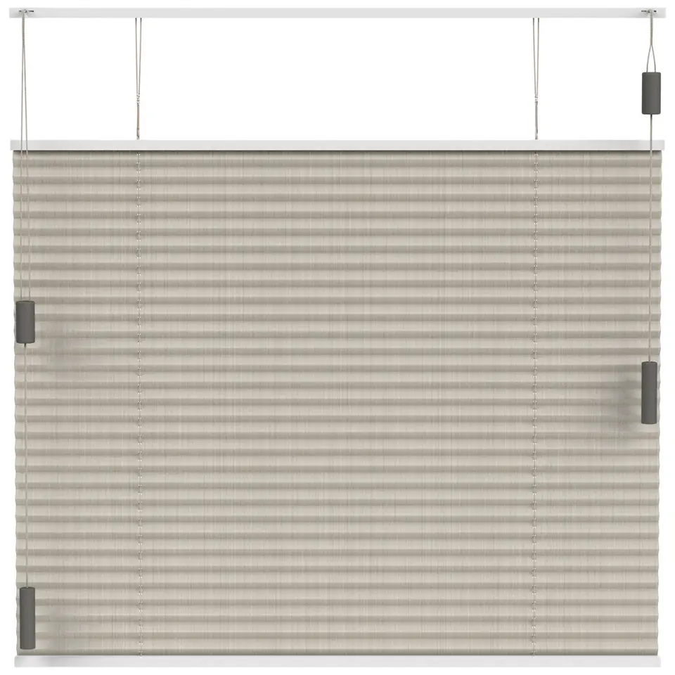 Fenstr pliss&eacute;gordijn Lille enkel 20mm transparant - cr&egrave;me (25004)