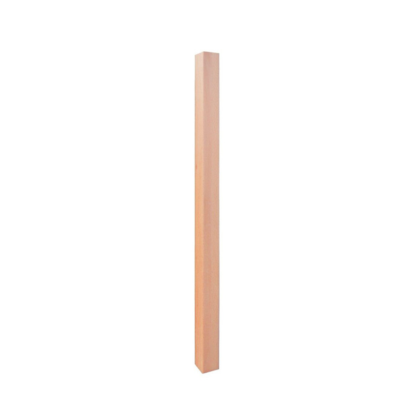 Poteau mouluré en bois de hêtre 7 x 7 x 120 cm SOGEM