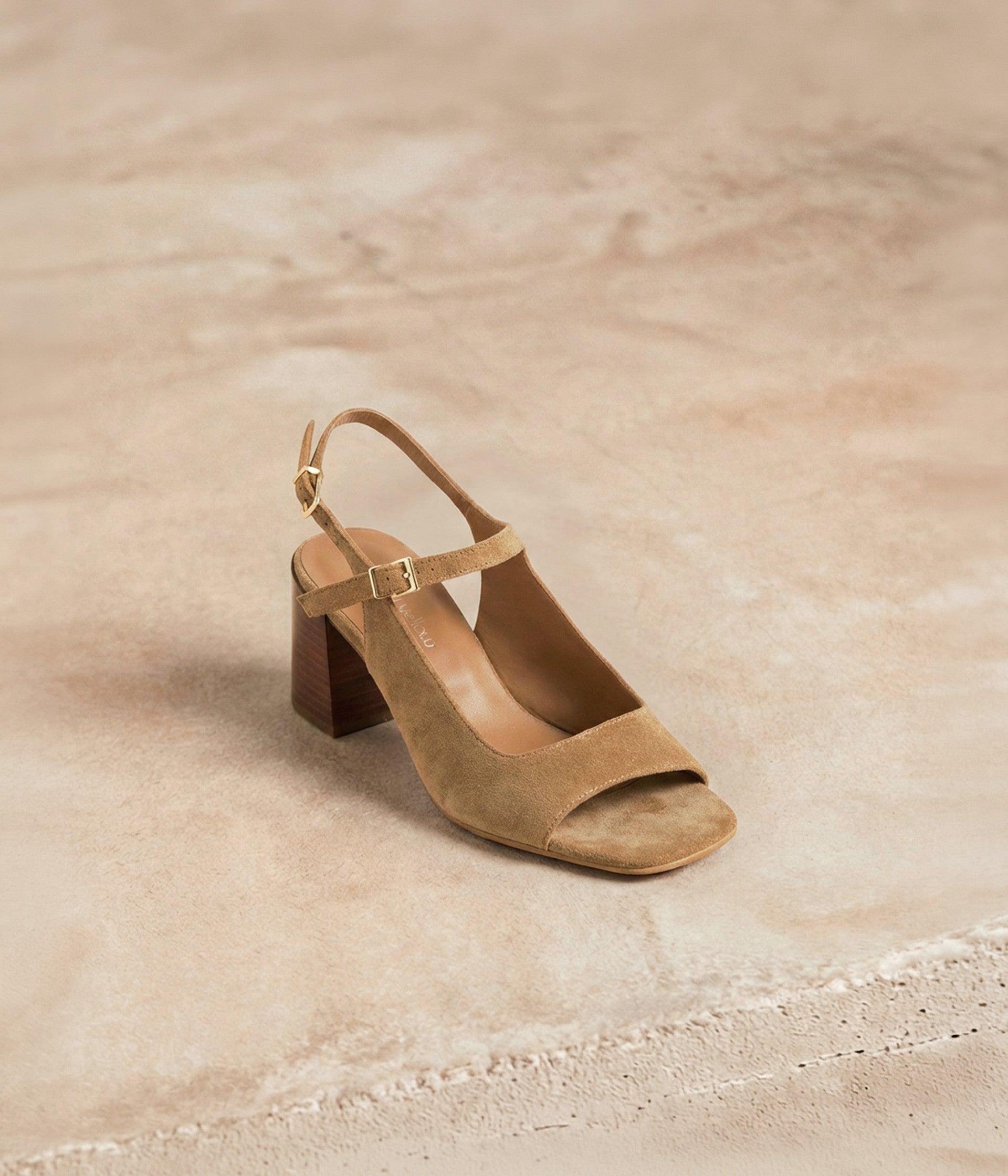 Sandales velours beige Havana