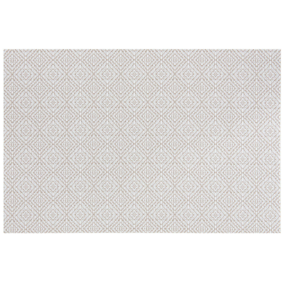 KALE - Set de table rectangulaire motifs graphiques écrus et blancs
