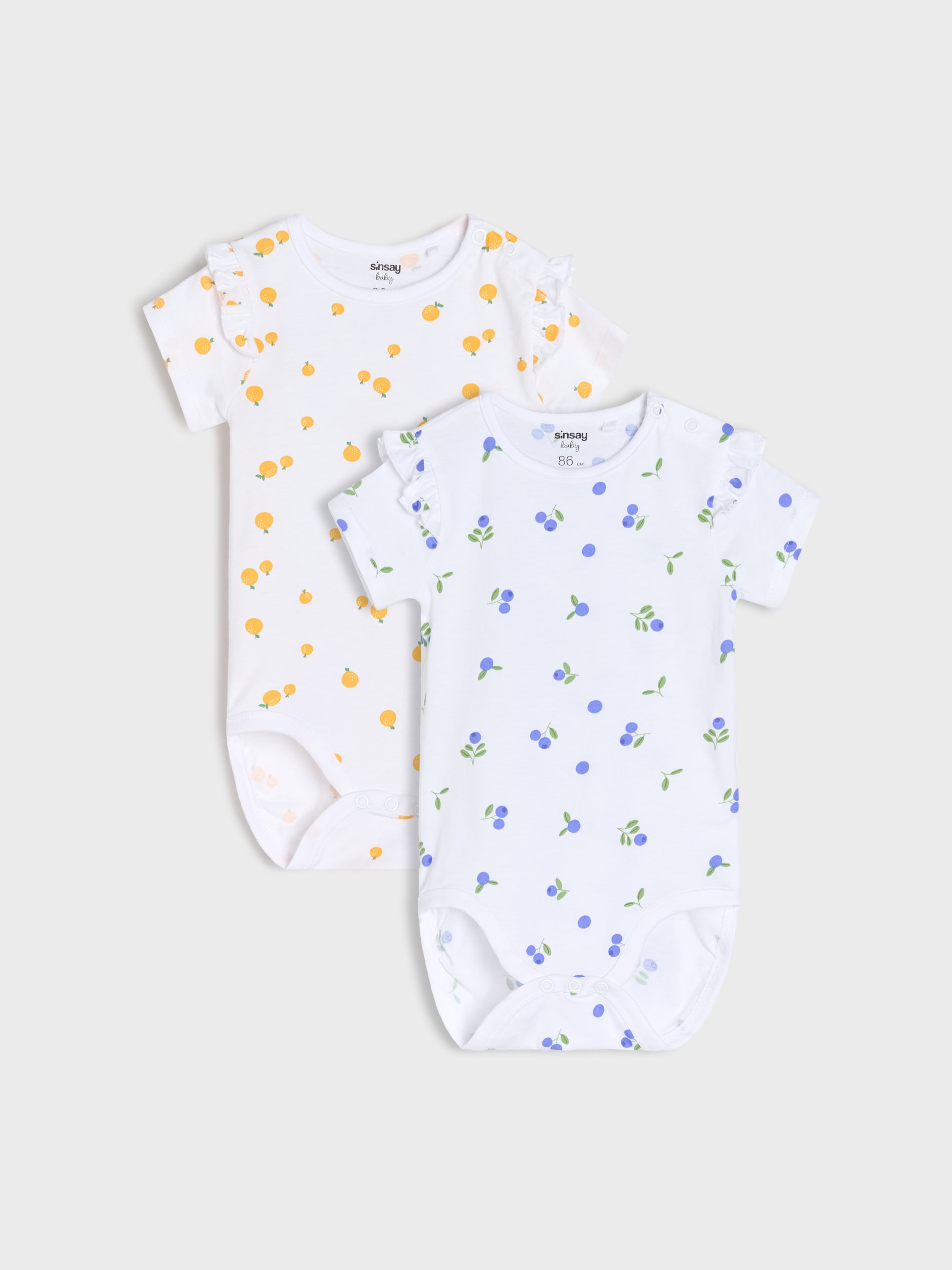 Body z dekoracyjnymi falbanami 2 pack
