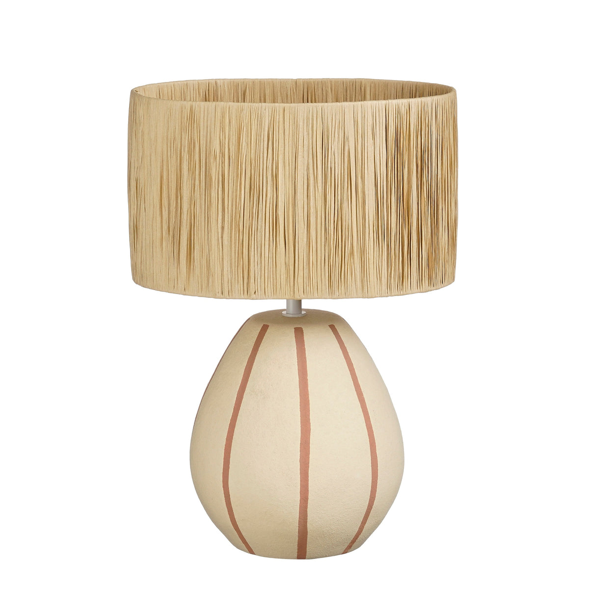 Mica Decorations Denton Tafellamp Woonkamer - Lamp Decoratief met Lampenkap - Bureaulamp Tafellampen Woonkamer - 33 x 22,5 x 47 cm - Keramiek, Metaal,