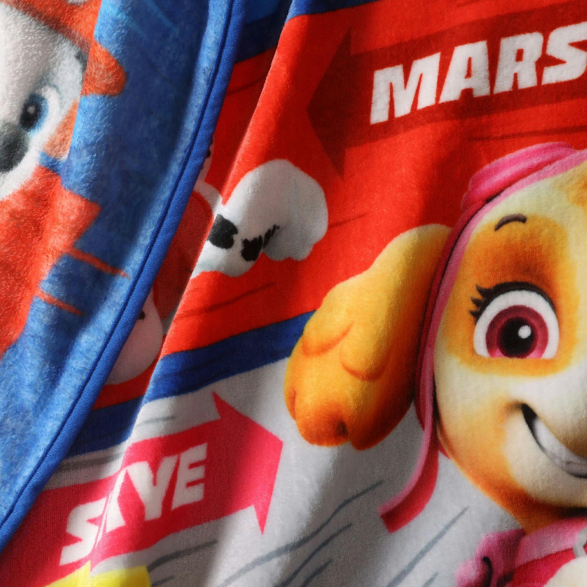 Nemcor Paw Patrol Plush Fleece Throw Blanket, Light Blue, 36 x 45-in