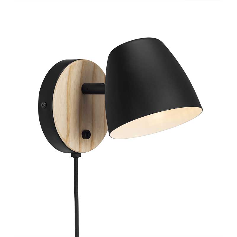 Nordlux Theo Wandlamp - GU10 - Zwart