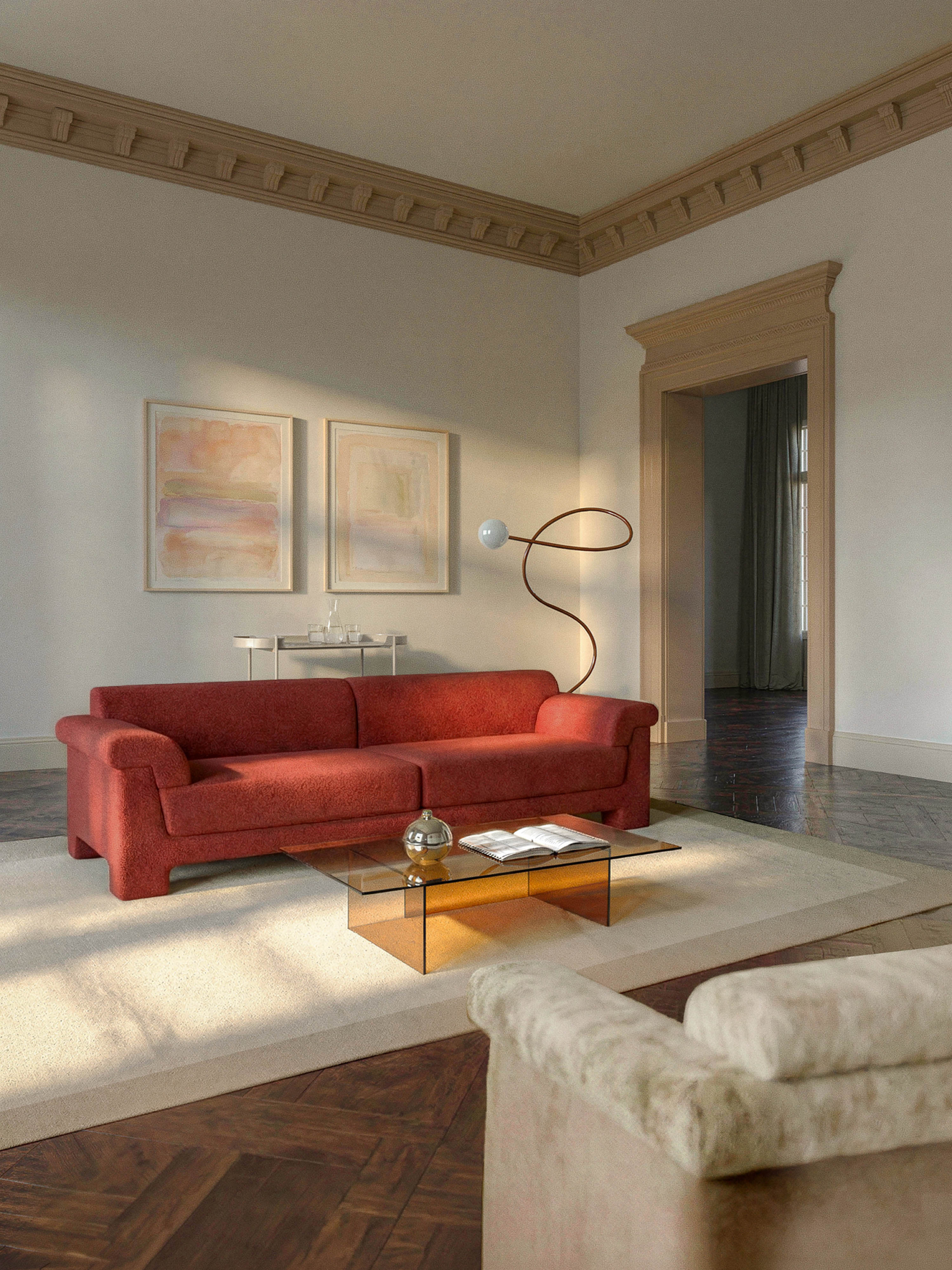 Bouclé-Sofa Atlas (3-Sitzer)