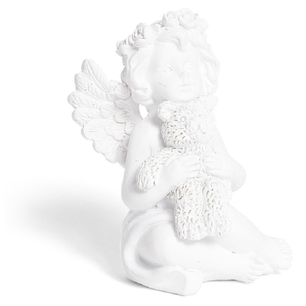 Ange décoratif plastique blanc - 6 modèles