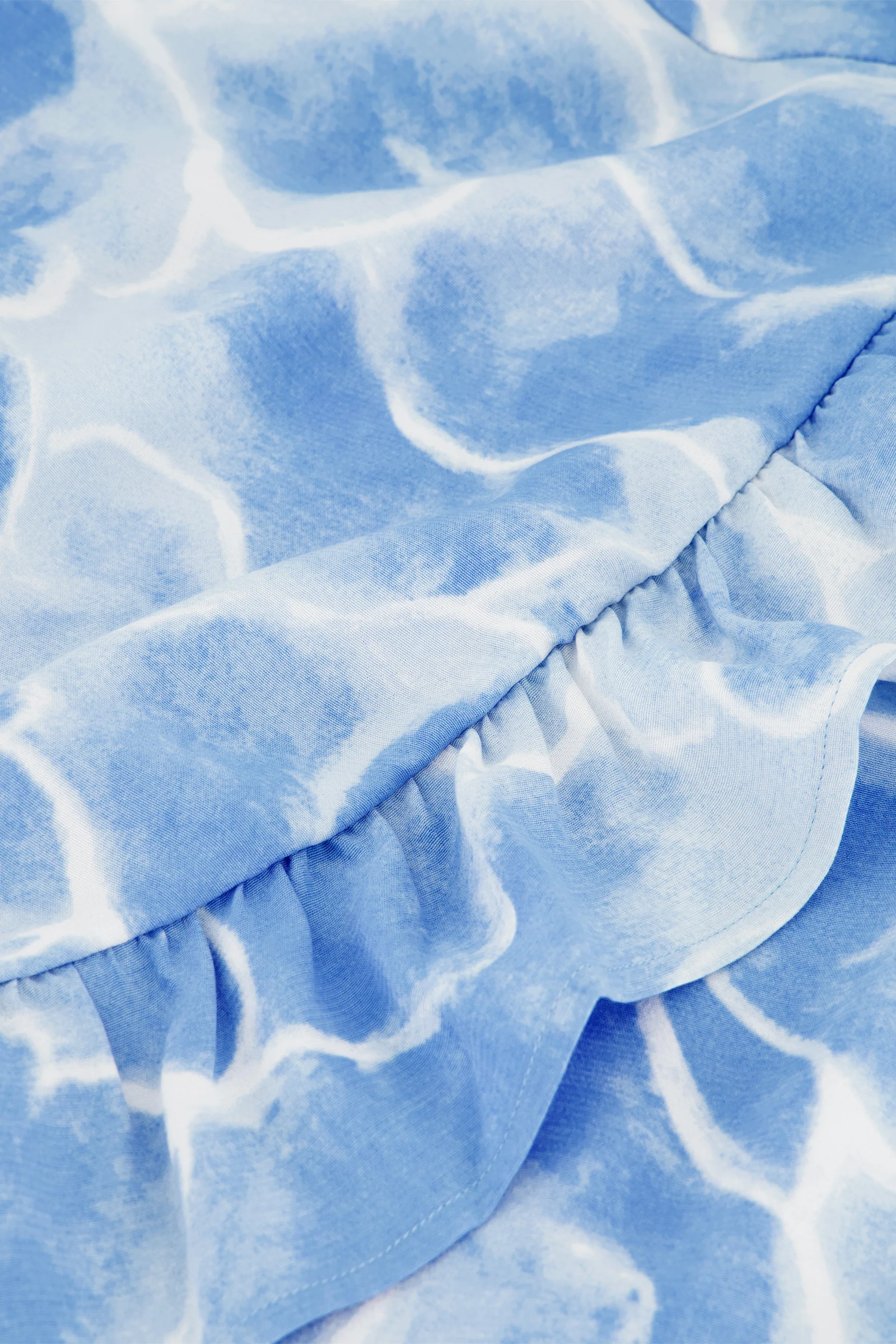 Ariel Dress | Light Blue/Crispy White