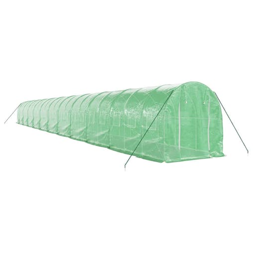 NNEVL Greenhouse with Steel Frame Green 44 m&sup2; 22x2x2 m