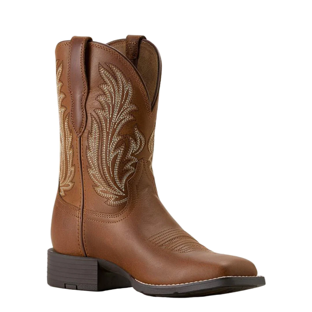 Женские ковбойские сапоги Ariat Round Up Filly с широким квадратным носком