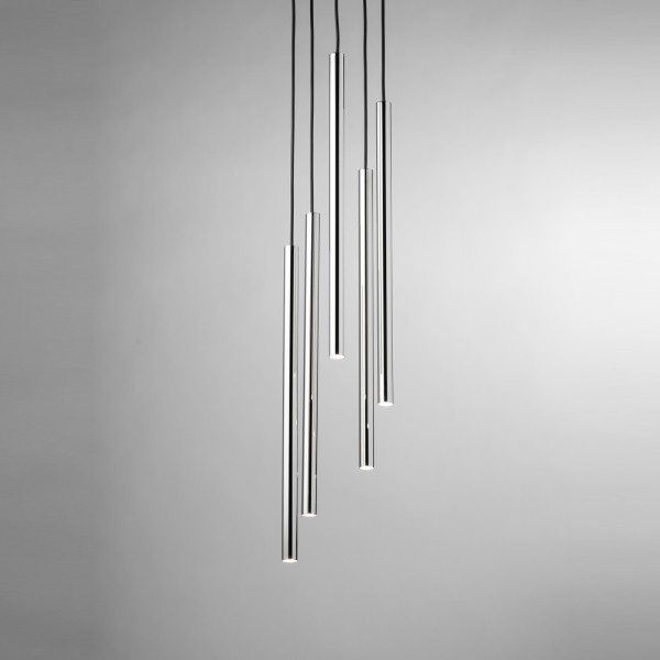 Lampa wisząca czarno-srebrna SOPEL LUX 5xG9x3W Sigma Lighting