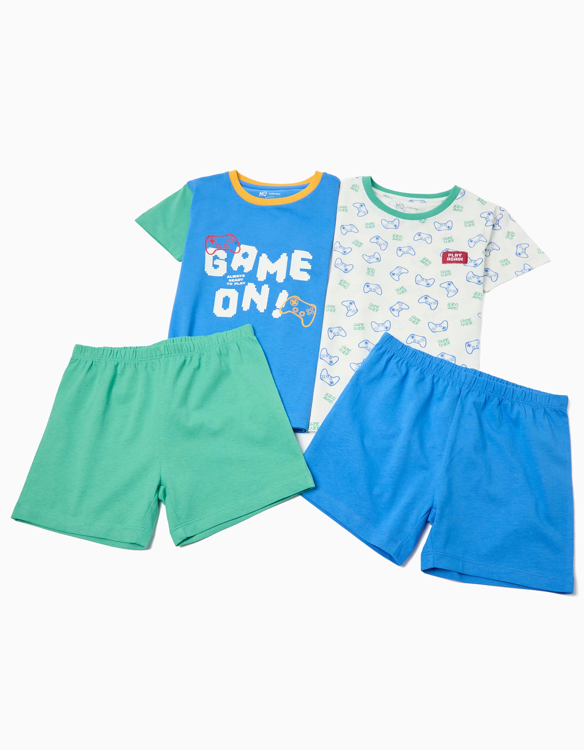 Pack 2 Pijamas, Menino, Azul