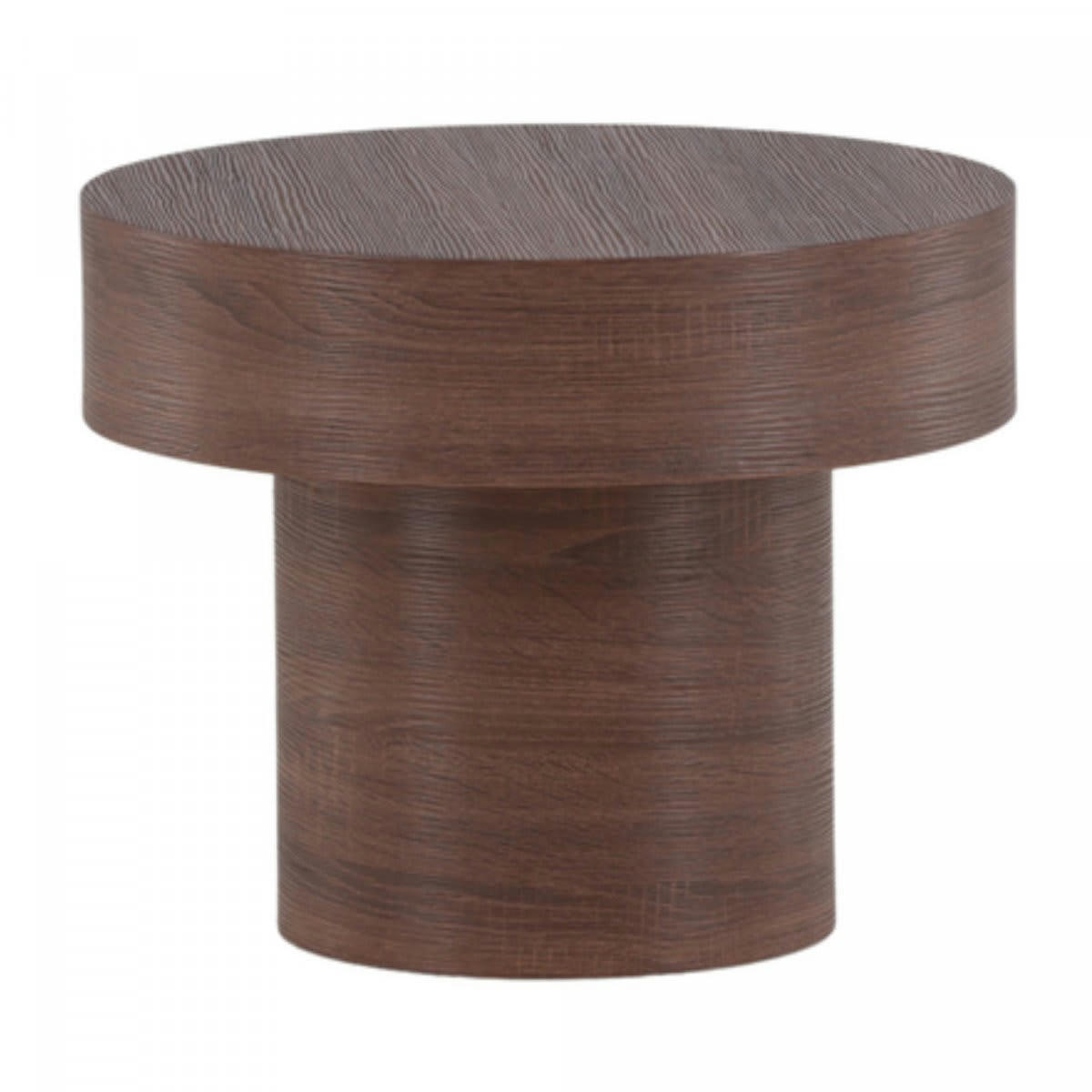 YBELLE - Table d'appoint cylindrique en bois 50cm