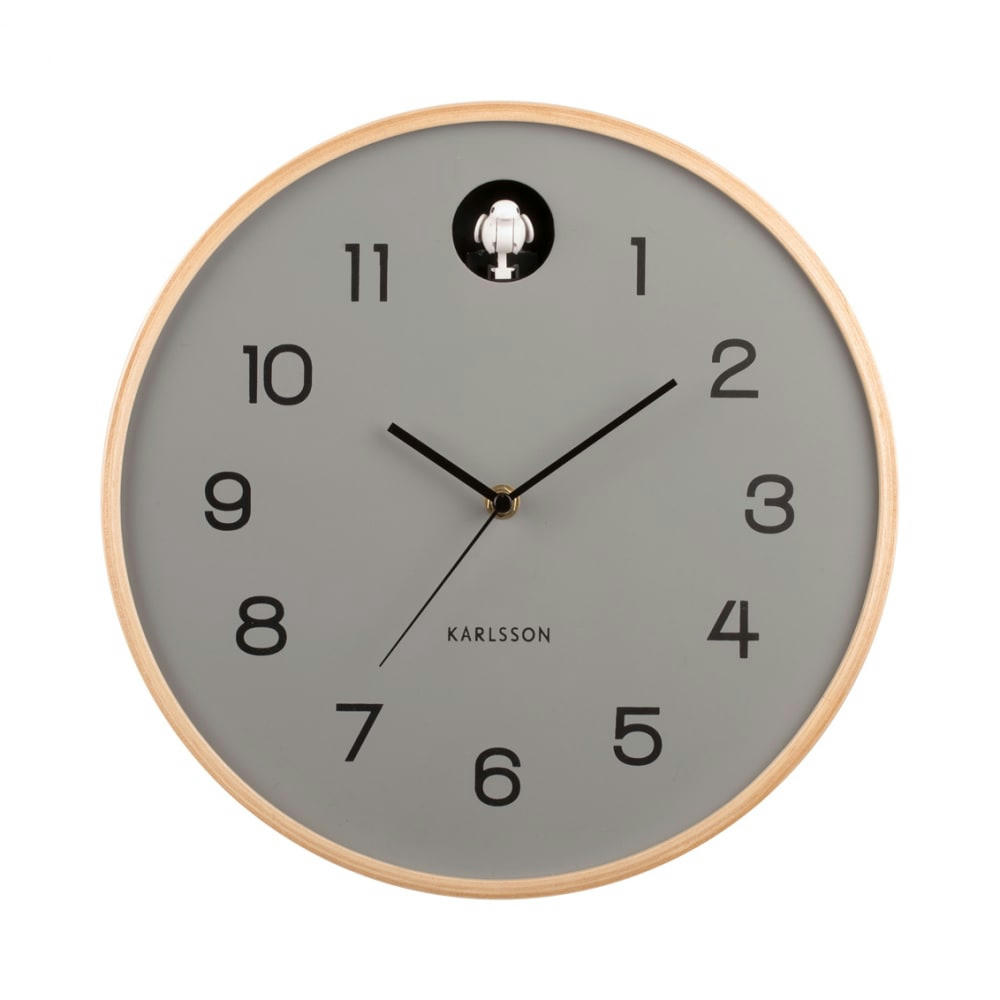 COUCOU - horloge murale coucou gris diam 31,5cm