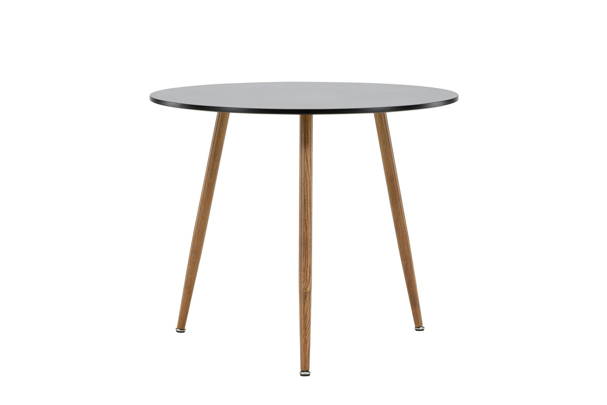 BRAM Eetkamertafel Hakaro - ø90 cm - Zwart