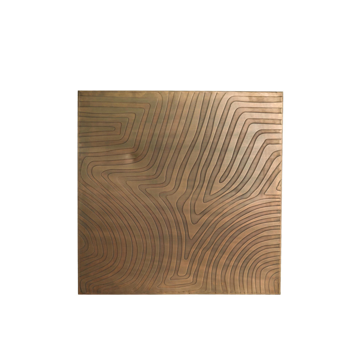 Light & Living wanddecoratie Zahina - brons - 80x1.5x80cm