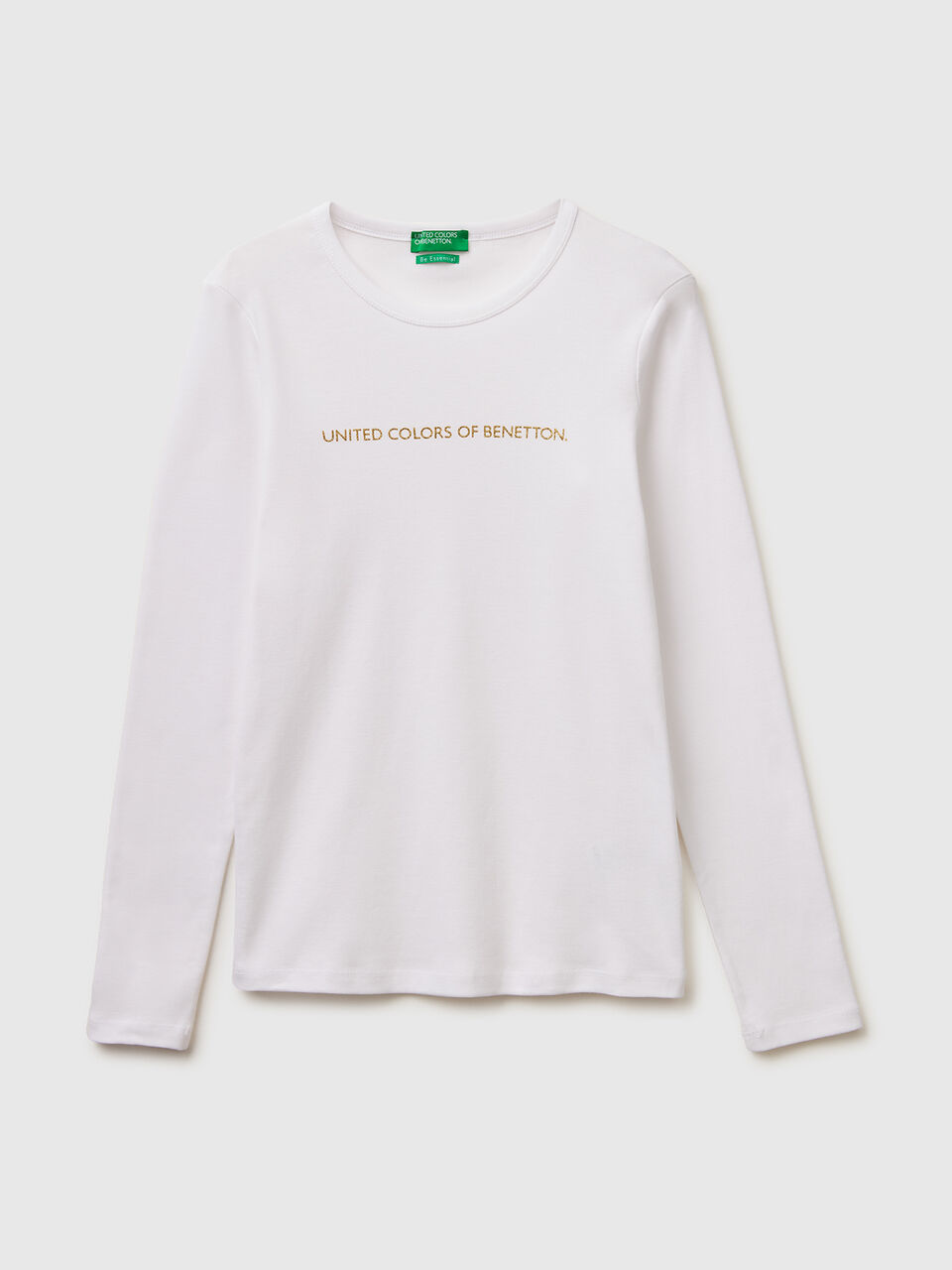 Long sleeve t-shirt with glitter logo