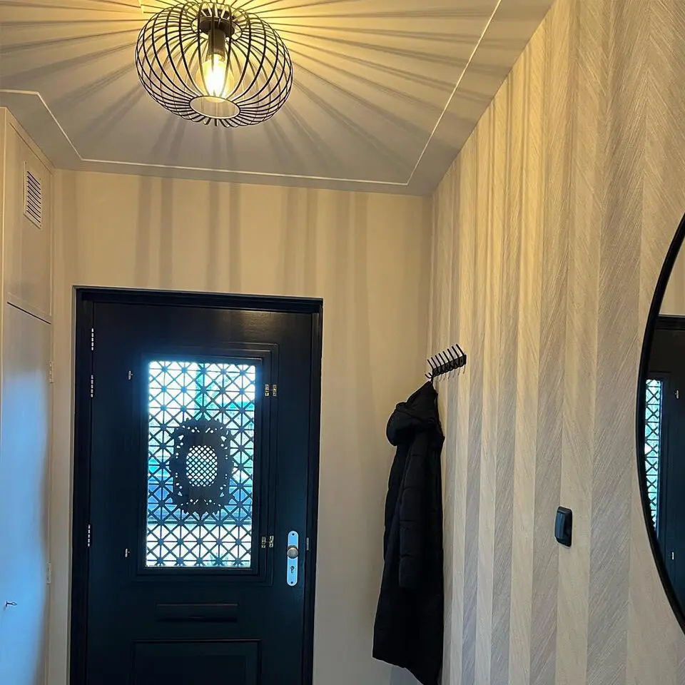 Qazqa plafondlamp johanna zwart e27