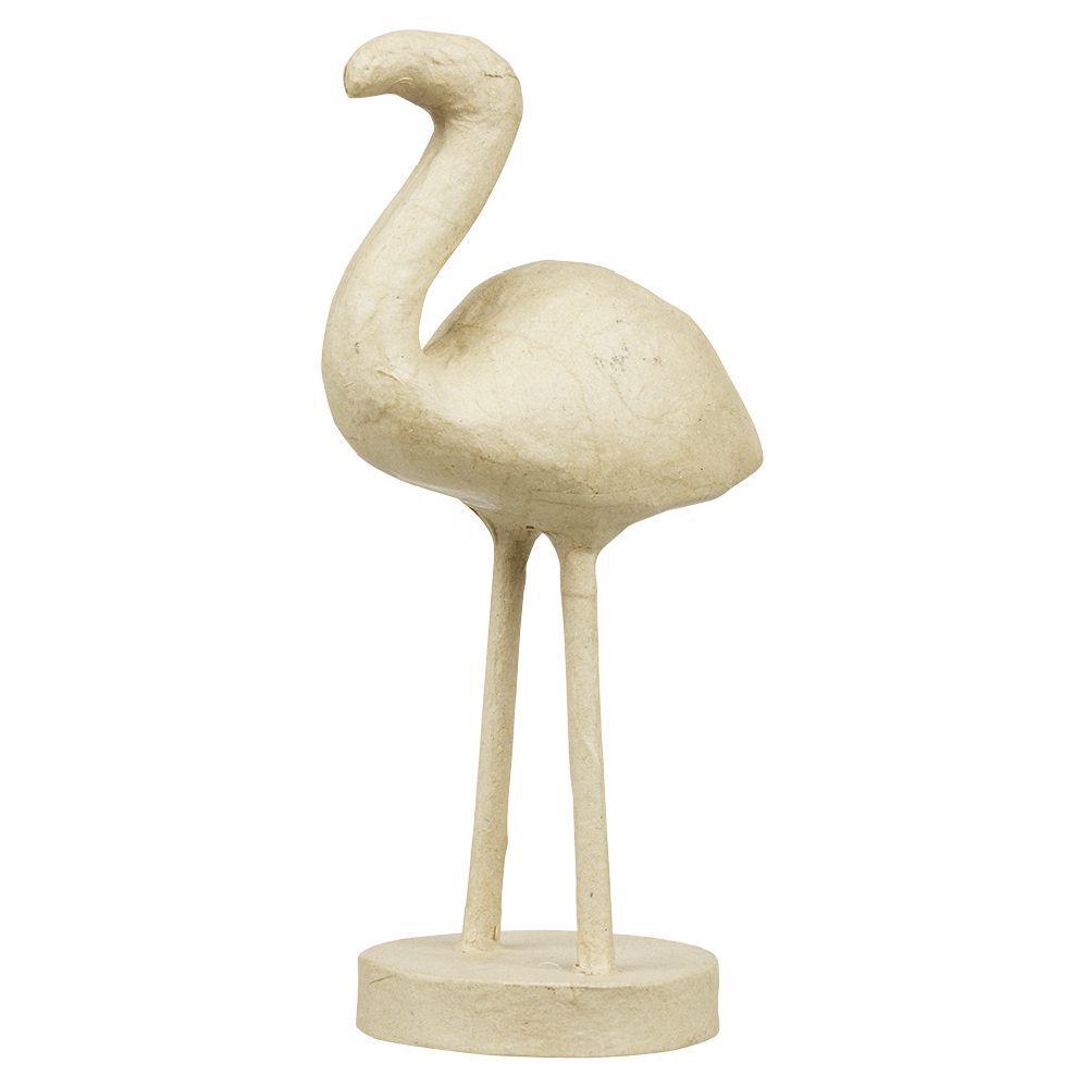 Flamand rose en papier maché