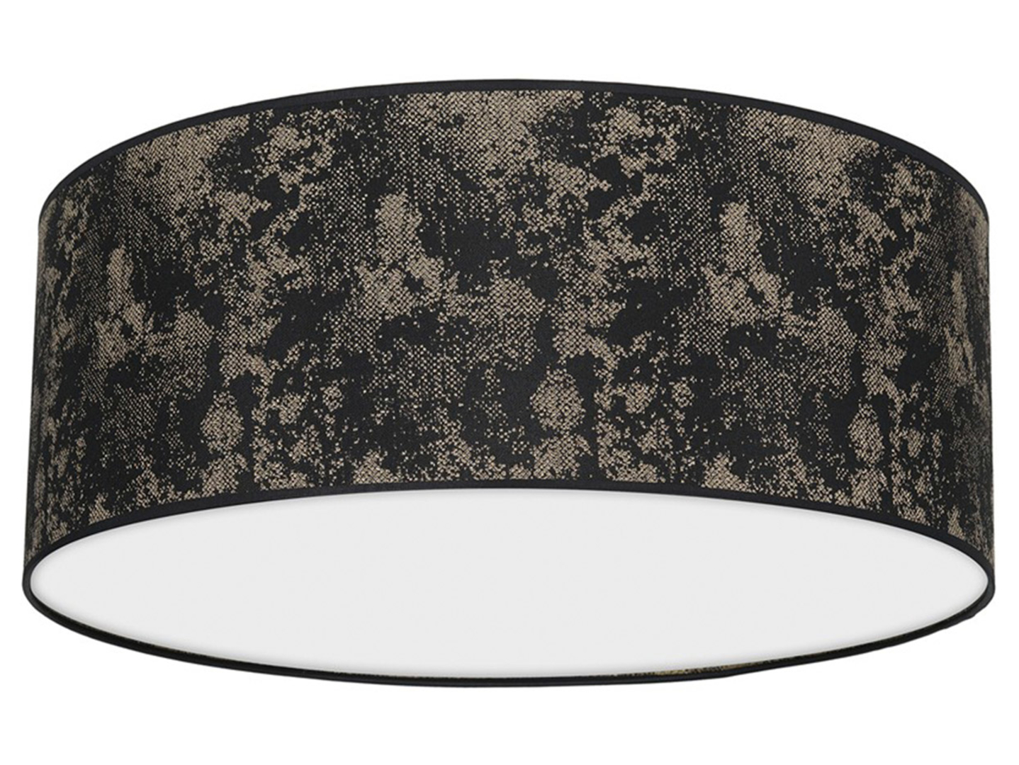 Lampa sufitowa Satino 40 cm tkaninowa czarna