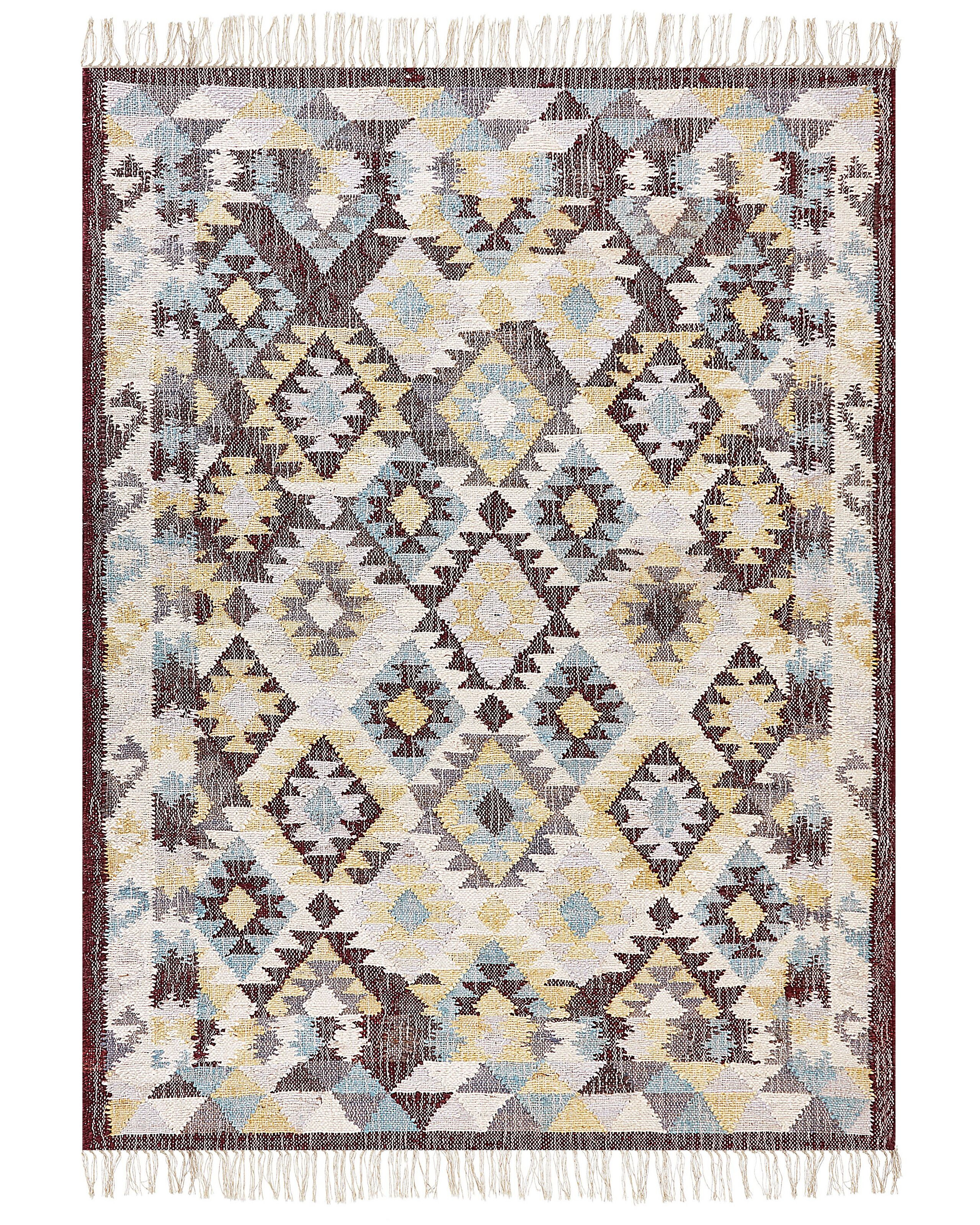Dywan z juty pleciony 160x230 cm wielokolorowy