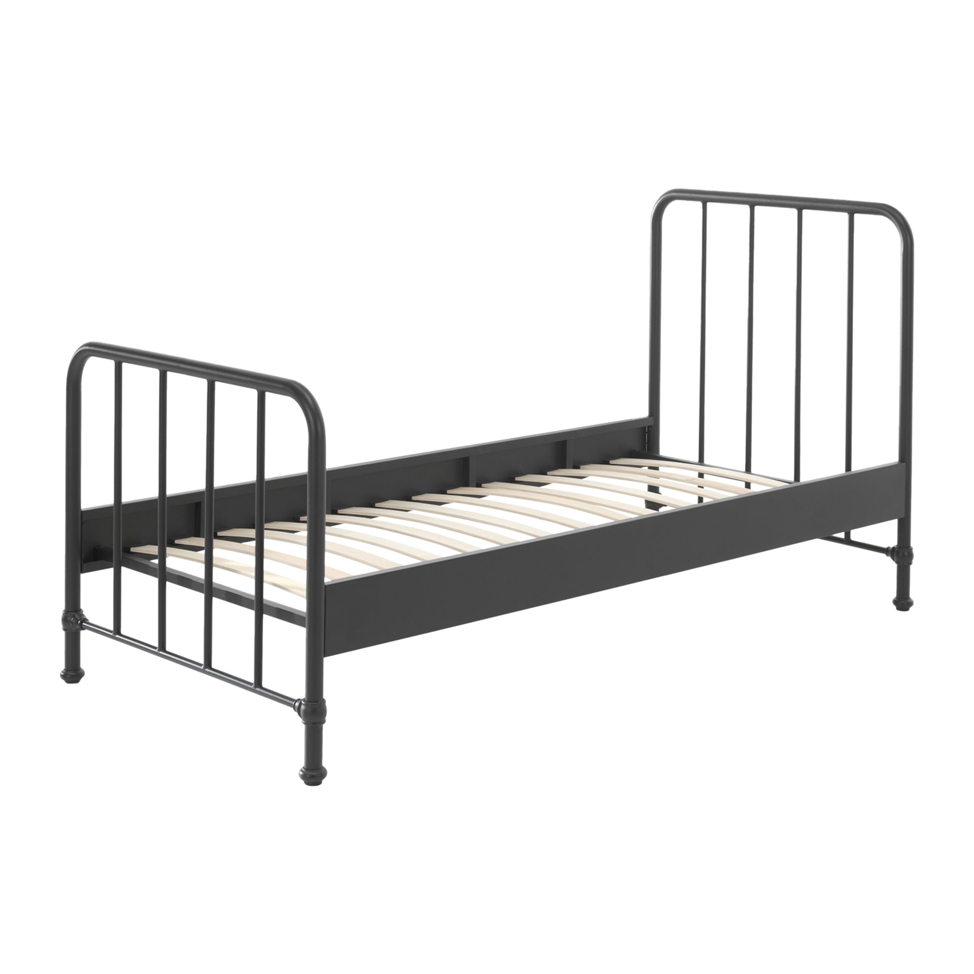 Vipack Bronxx Eenpersoonsbed 90 x 200 cm - Zwart