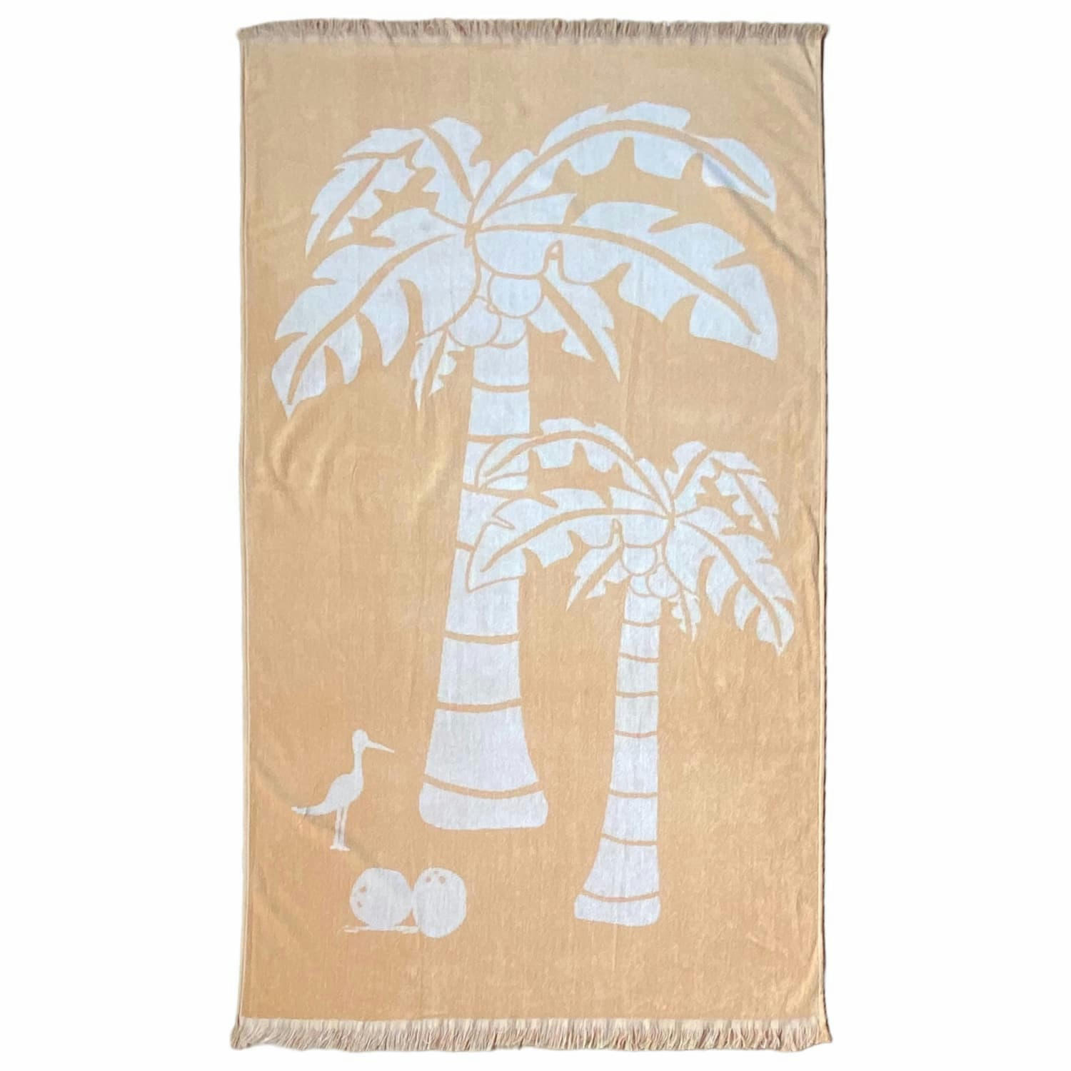 PLAGE - Serviette de plage éponge velours Jacquard Cocobeach 90x170