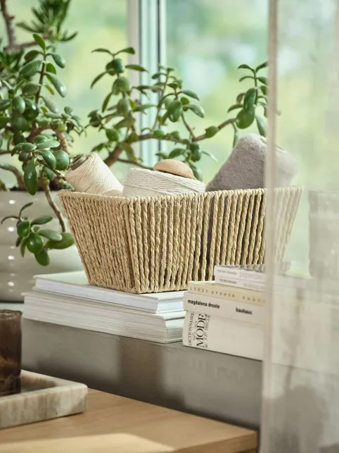 Kurv LARSEMIL B18xL26xH12cm natur