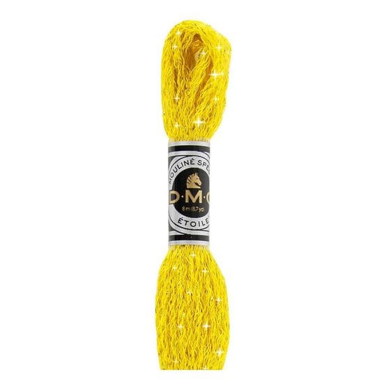 DMC Yellow Mouline Etoile Cotton Thread 8m (C444)