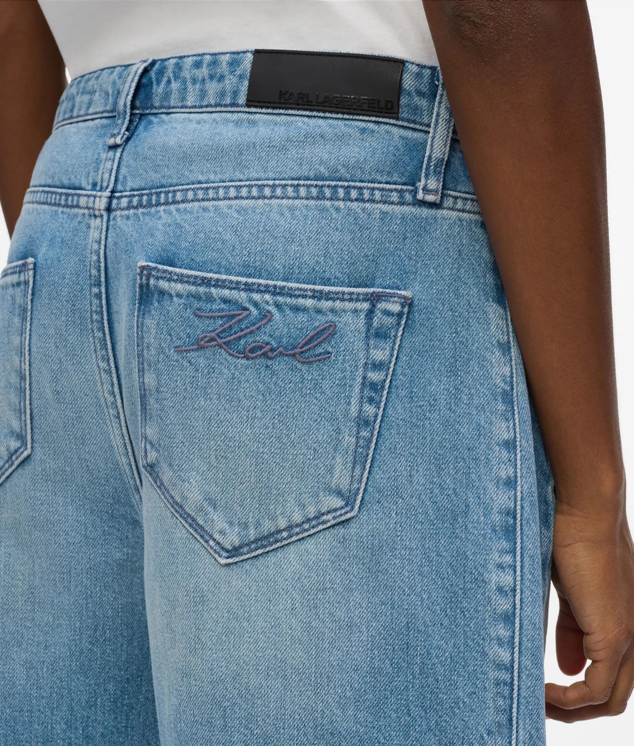 Jean décontracté à taille mi-haute
