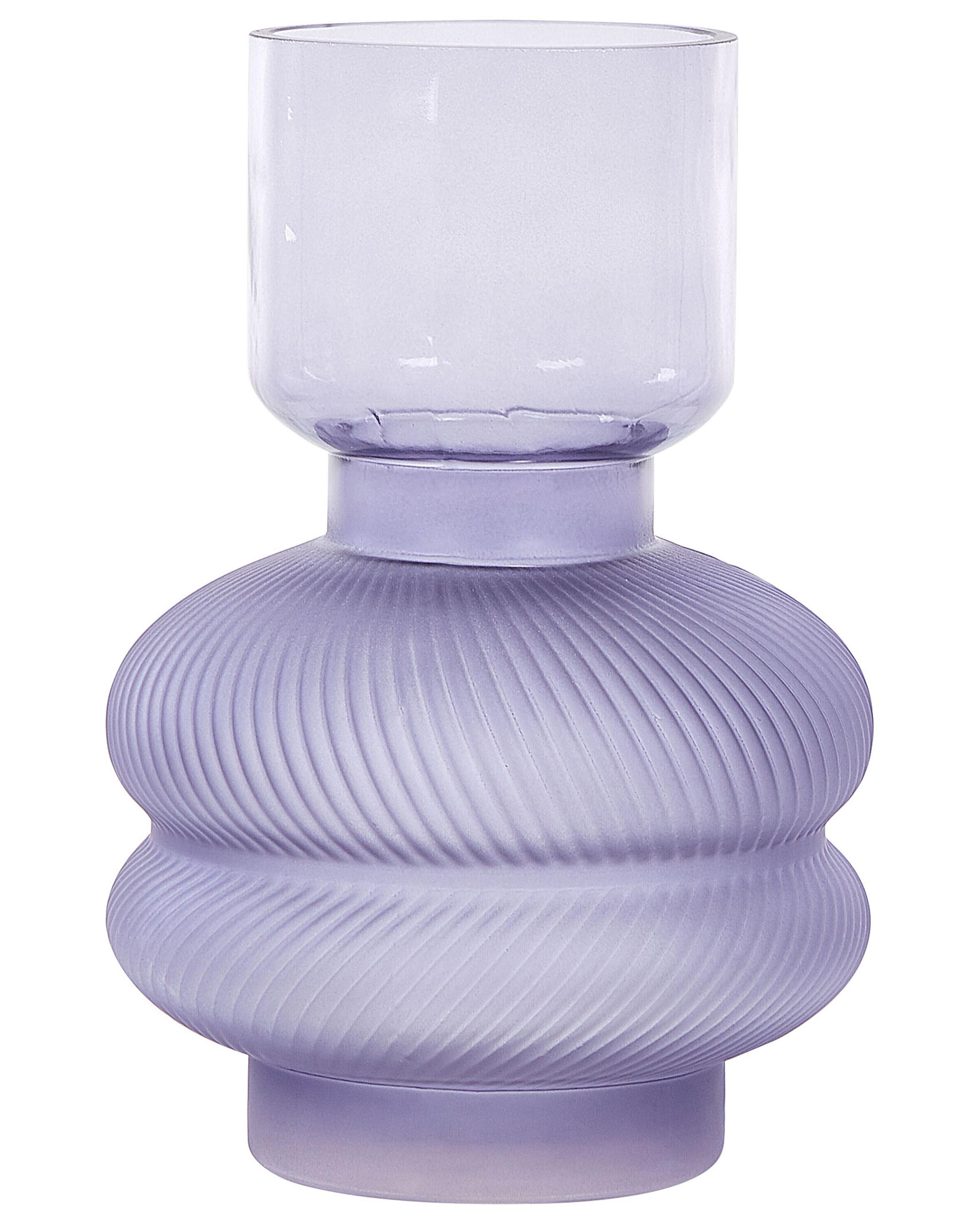 Flower Vase RODIA Glass 24 cm Violet