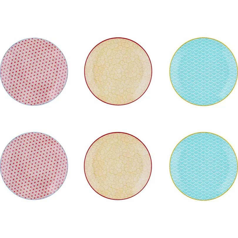 Dessertteller 6er-Set Pattern