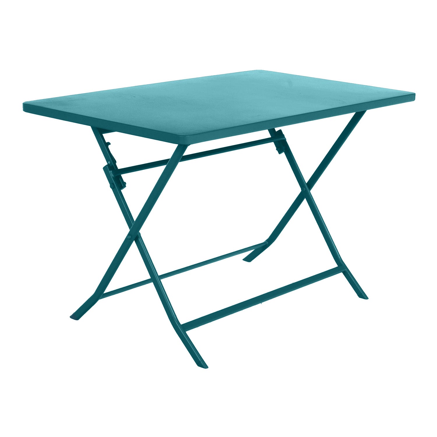 Tavolo da giardino pieghevole 110x71x70 cm Greensboro blu