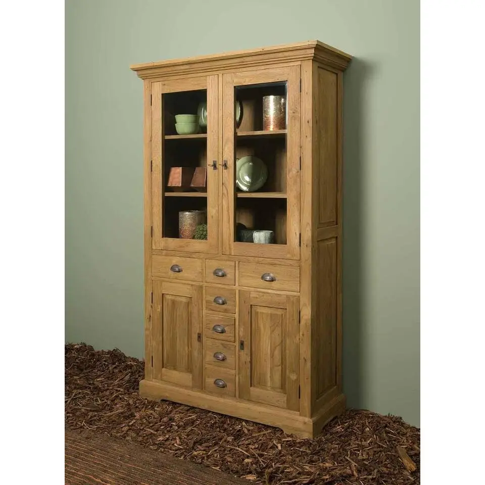 Tower Living - Bologna vitrinekast - 115 cm - bruin