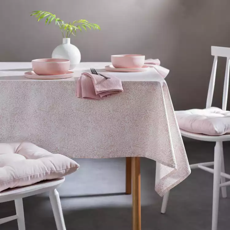Habitat Cotton Wipe Clean Table Cloth - Pink