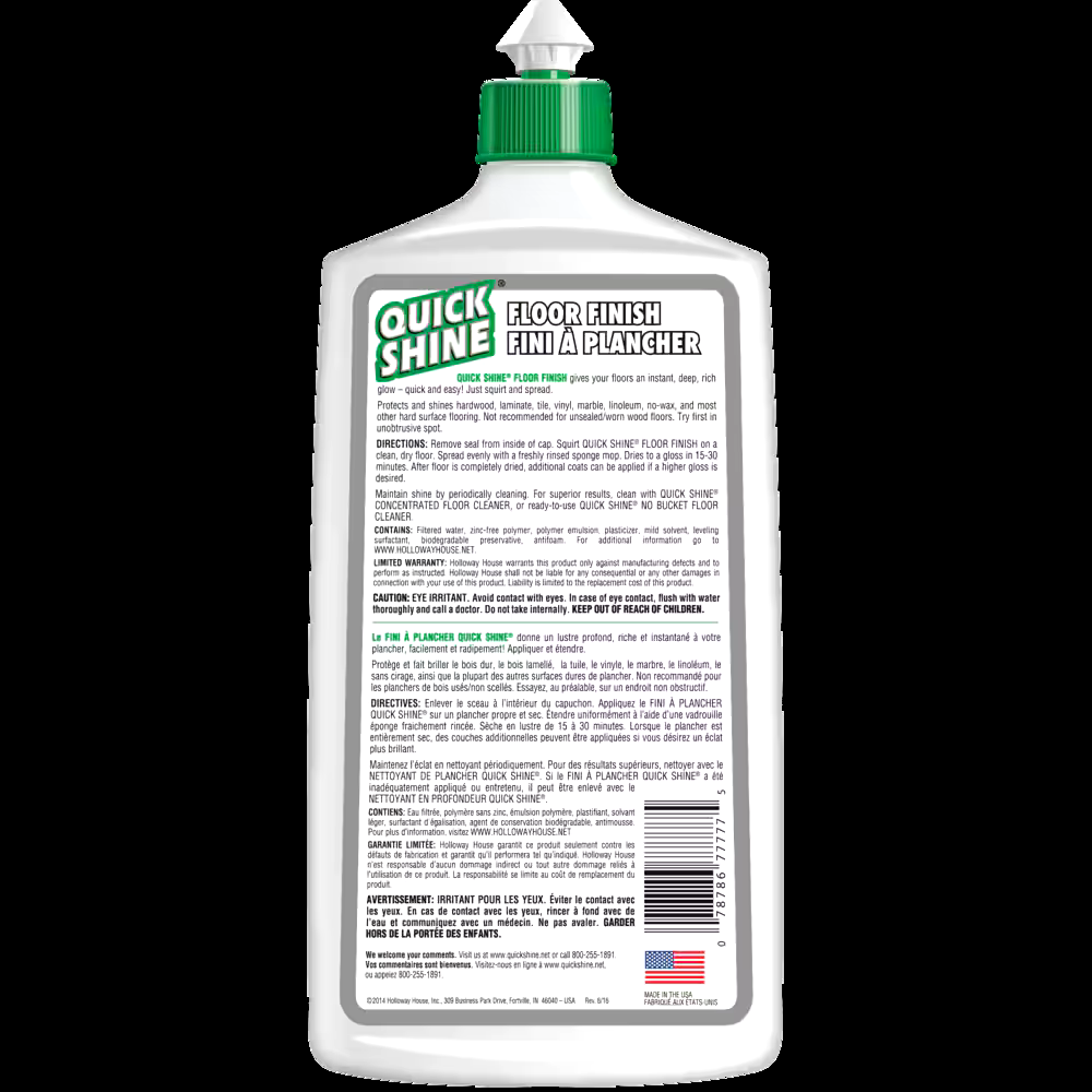 Quick Shine Multi-Surface Floor Finish, 800-mL