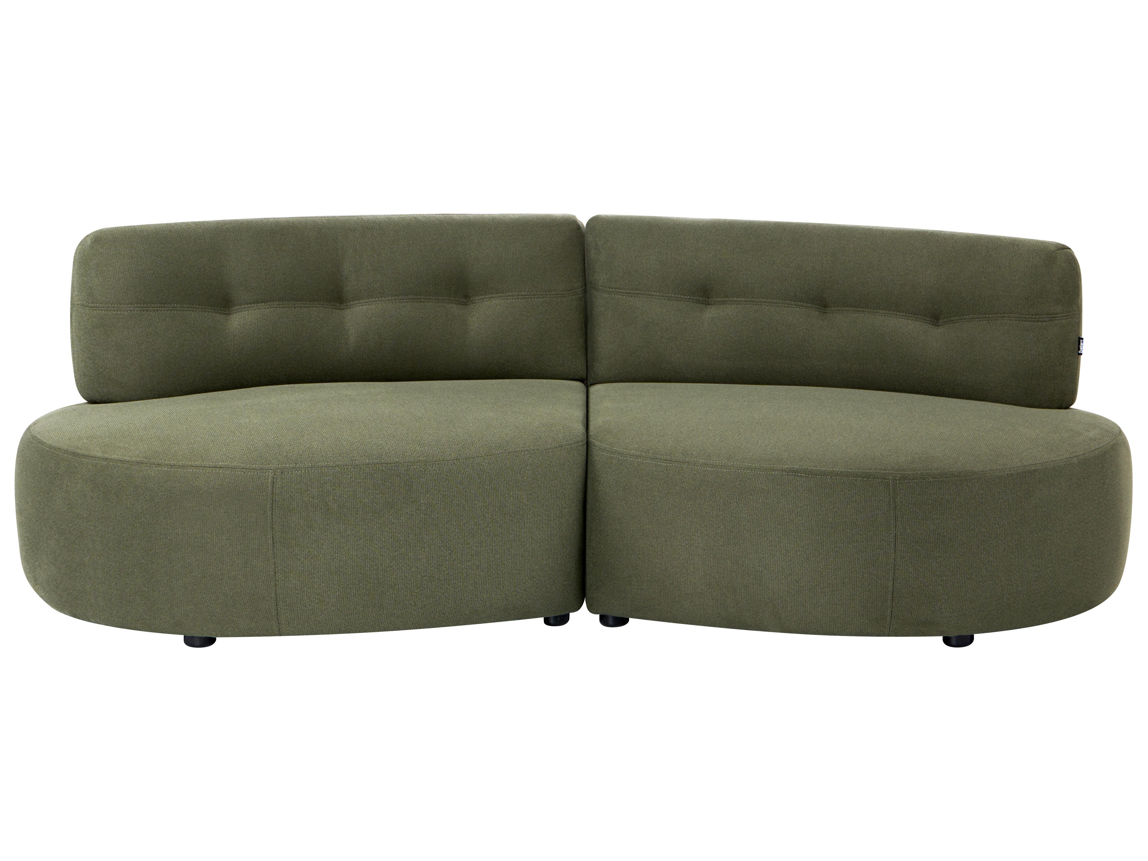 Sofa 3 Seater LAERDAL Fabric Green